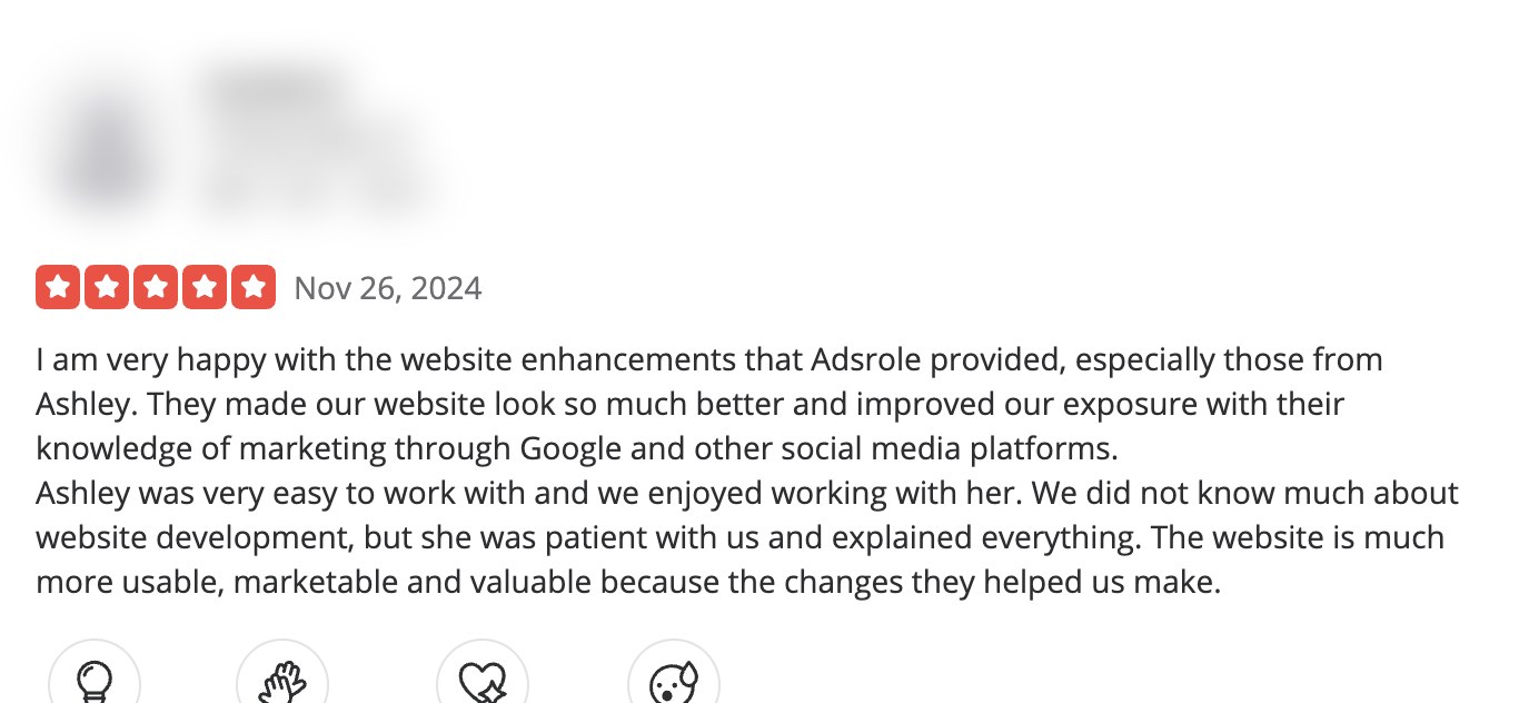 Original Yelp review screenshot (anonymised)